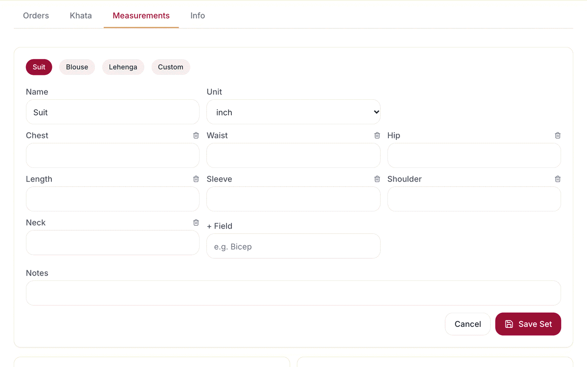 Ready templates: screenshot